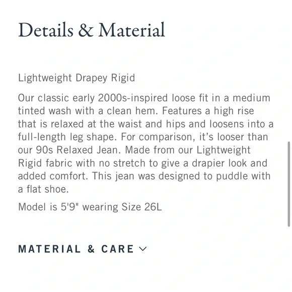 Abercrombie & Fitch High Rise Loose Jean - Picture 6 of 10